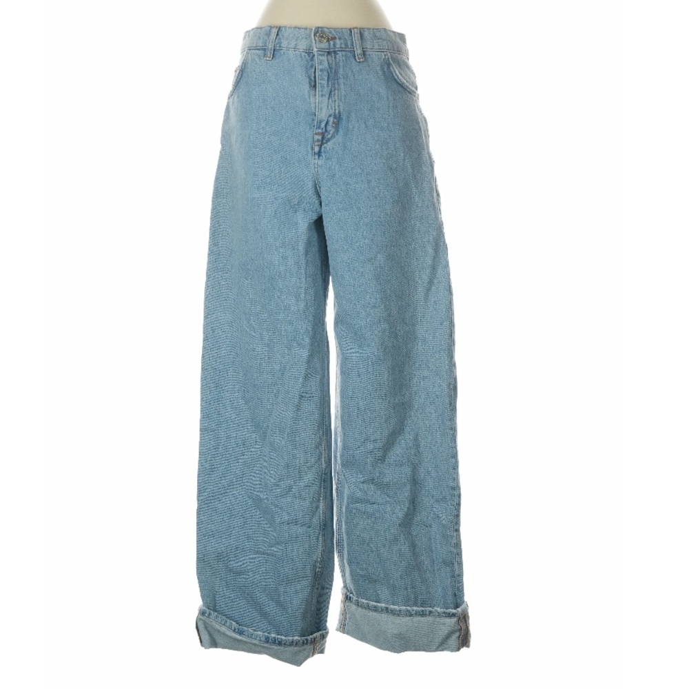 Pull&Bear Blue Wide-Leg Jeans